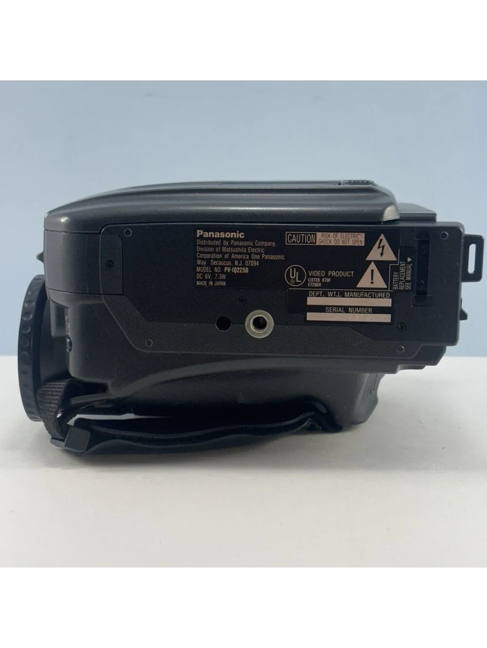 Panasonic Palmcorder IQ PV-IQ225D Camcorder DISPLAY CUTS OUT/ TAPE WONT OPEN